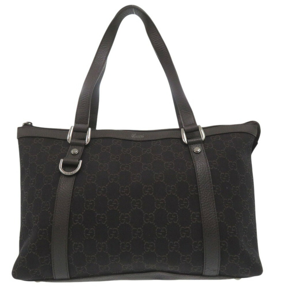 GUCCI Brown Leather Tote Bag - Picture 2 of 11
